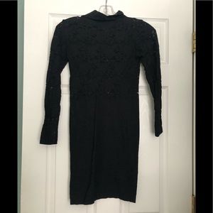 Bebe black mesh dress